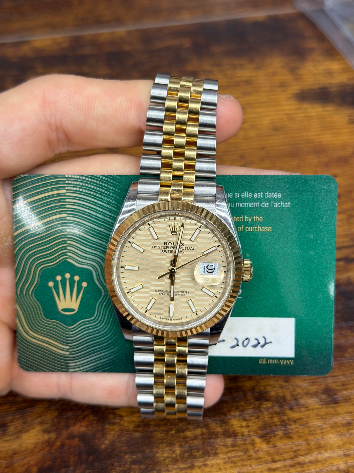 Rolex Datejust 36 Stainless Steel & Yellow Gold Watch