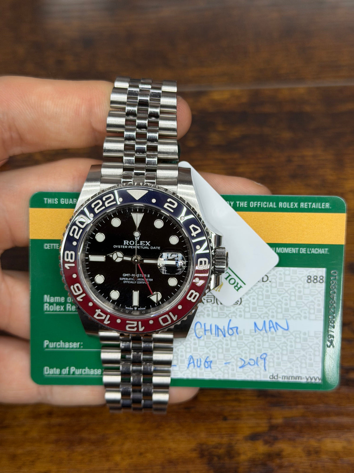 Rolex Gmt-Master Ii Pepsi Stainless Steel Watch
