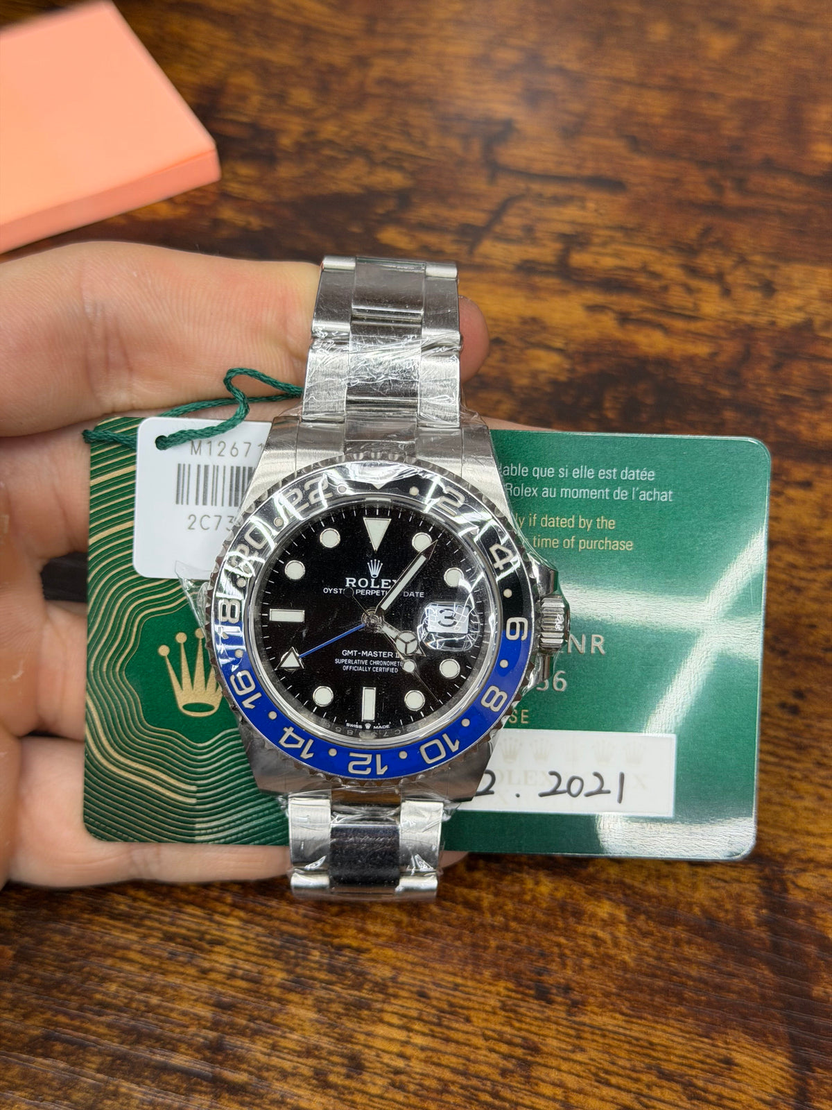 Rolex Gmt-Master Ii Batman Stainless Steel Watch