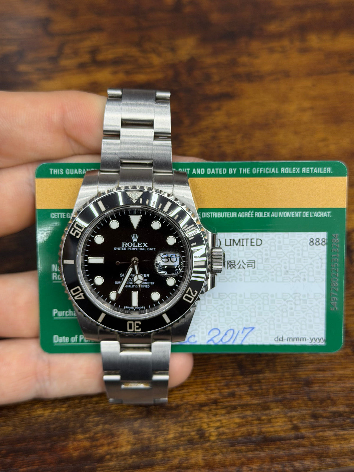 Rolex Submariner Stainless Steel Watch