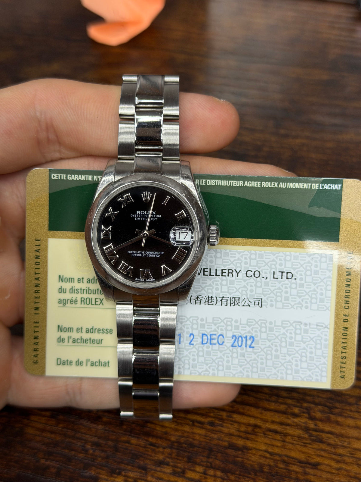 Rolex Datejust 31 Stainless Steel Watch