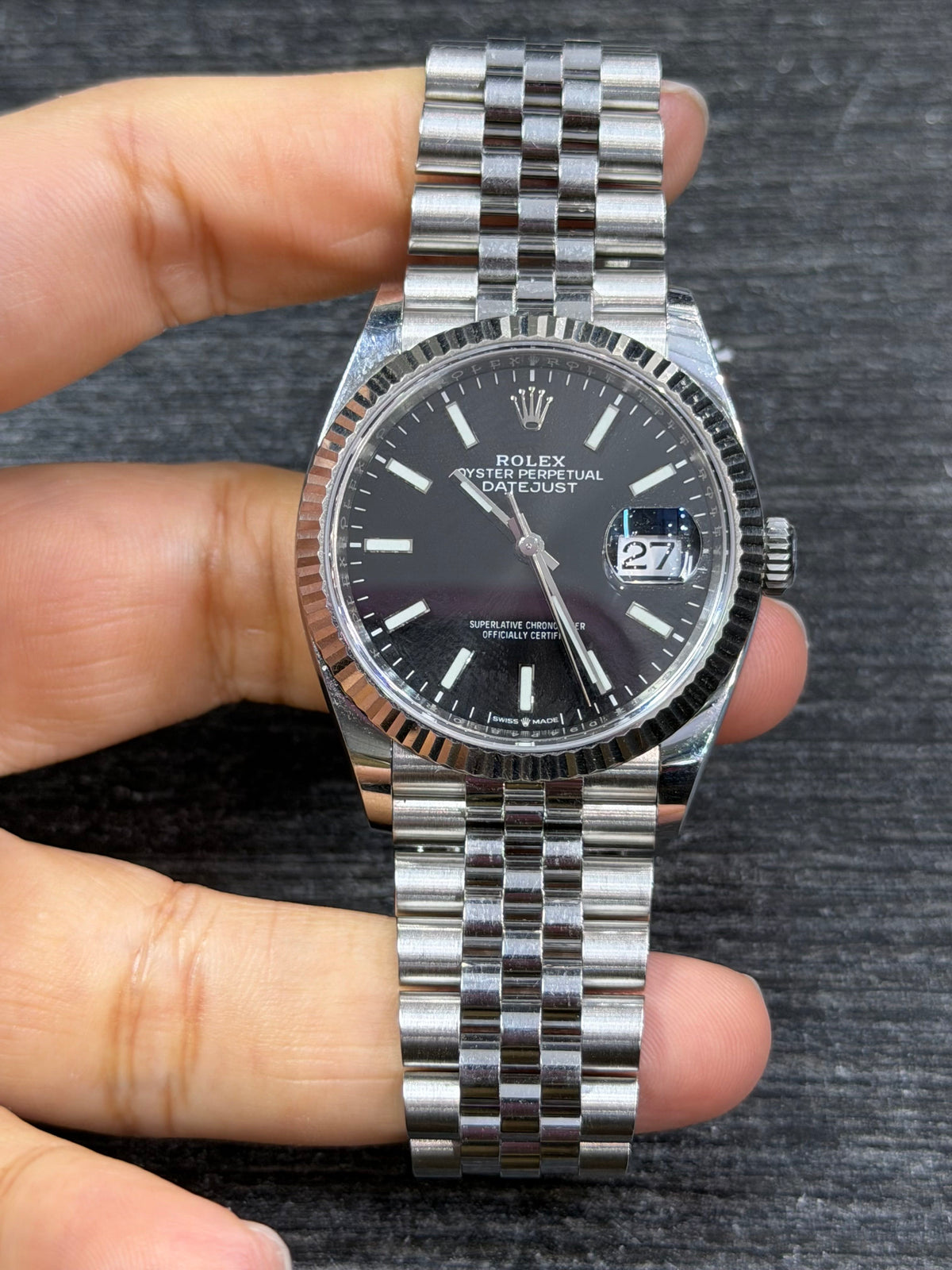 Rolex Datejust 36 Stainless Steel & White Gold Watch