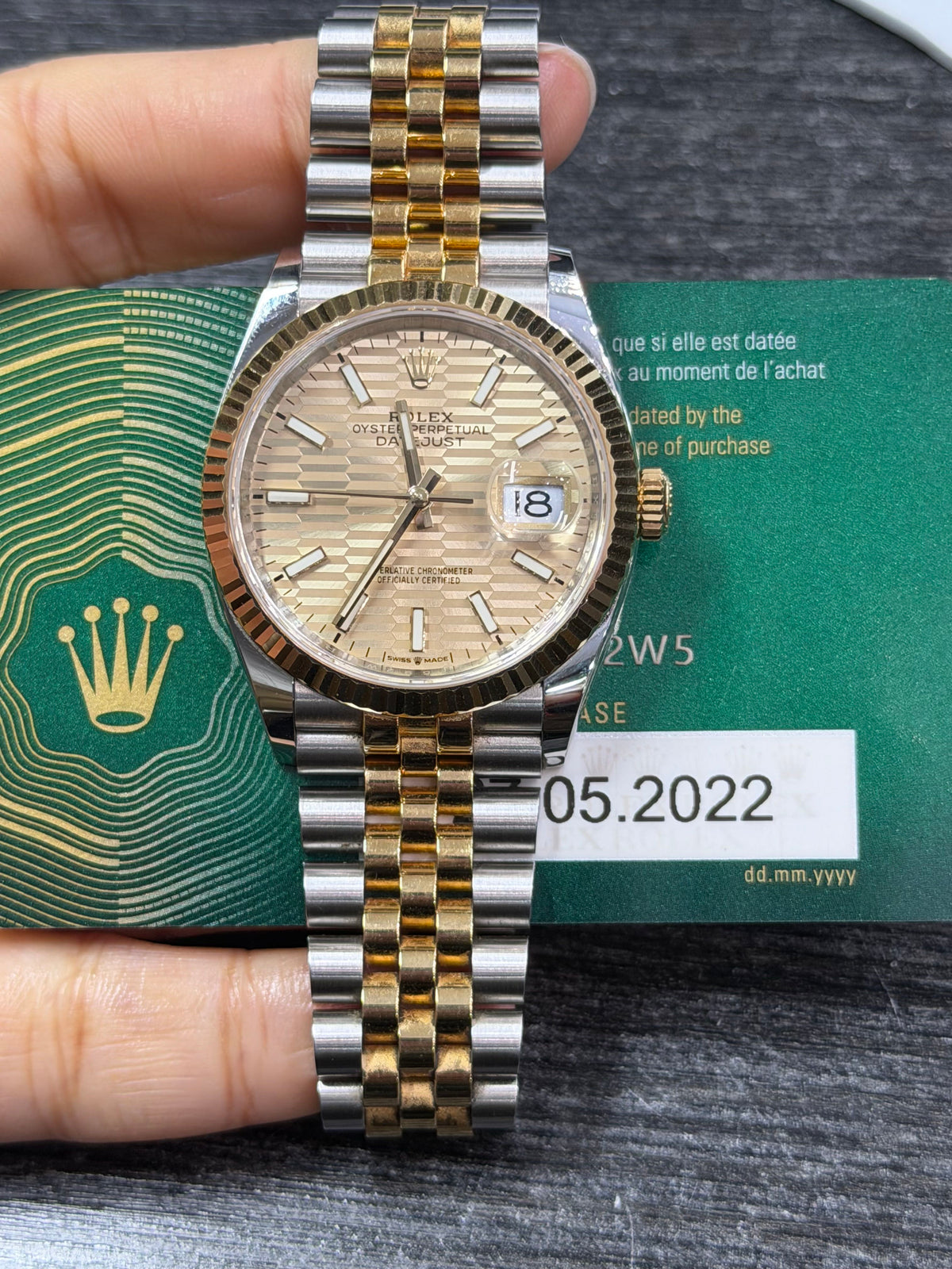 Rolex Datejust 36 Stainless Steel & Yellow Gold Watch