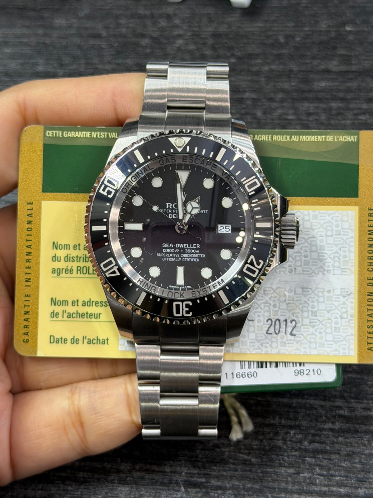Rolex Sea-Dweller Deepsea Stainless Steel Watch