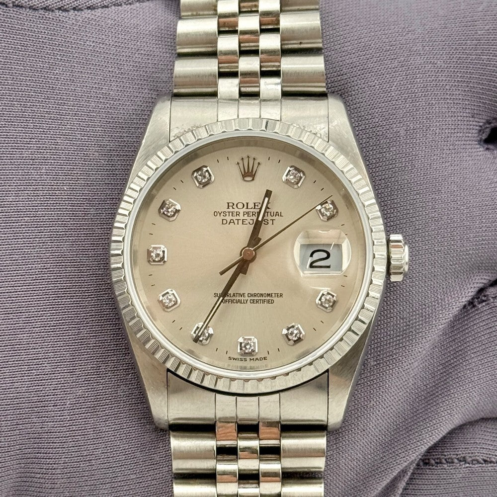 Rolex Datejust 36Mm 16220 Stainless Steel