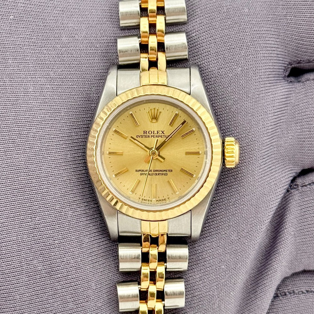 Rolex Oyster Perpetual 26Mm 67193 Steel And Yellow Gold