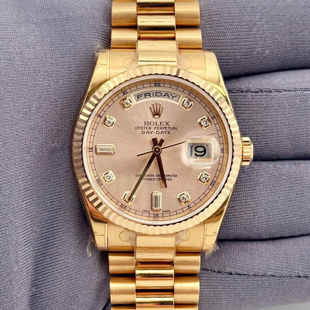 Rolex Day-Date 36Mm 118235 Rose Gold