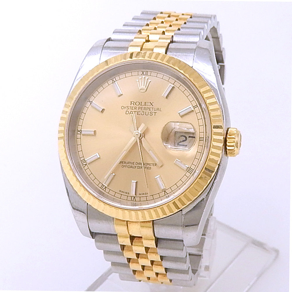 Rolex Datejust 36 Stainless Steel & Yellow Gold
