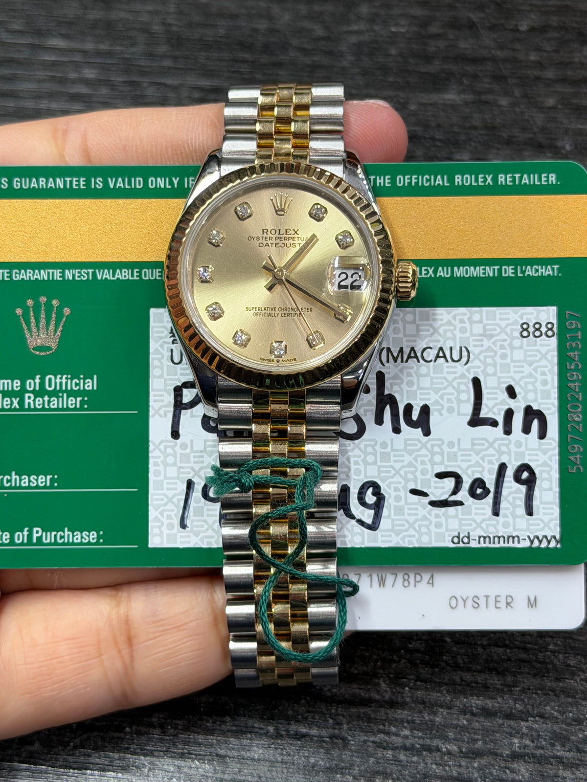 Rolex Datejust 31 Stainless Steel & Yellow Gold Watch