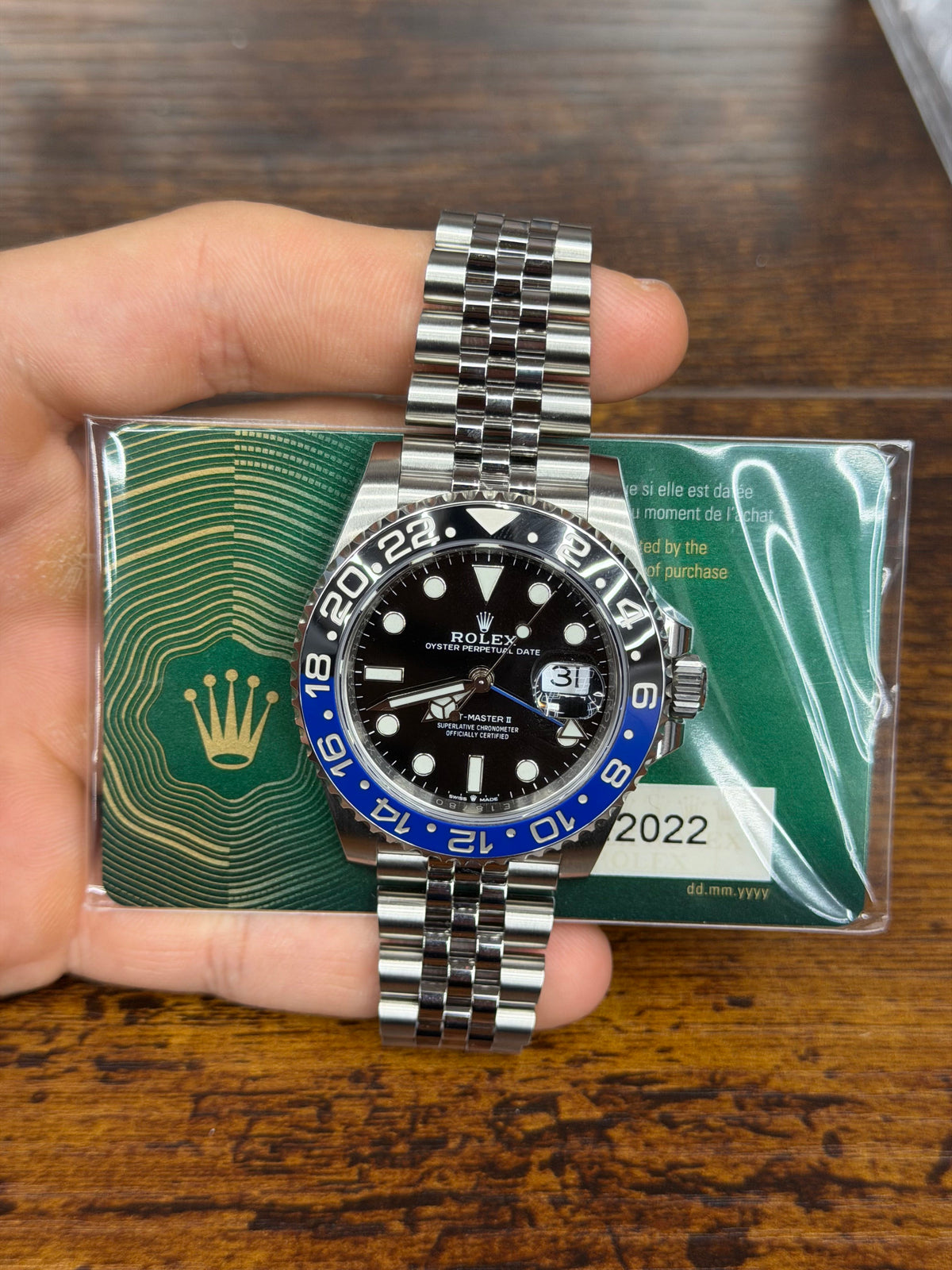 Rolex Gmt-Master Ii Batgirl Stainless Steel Watch