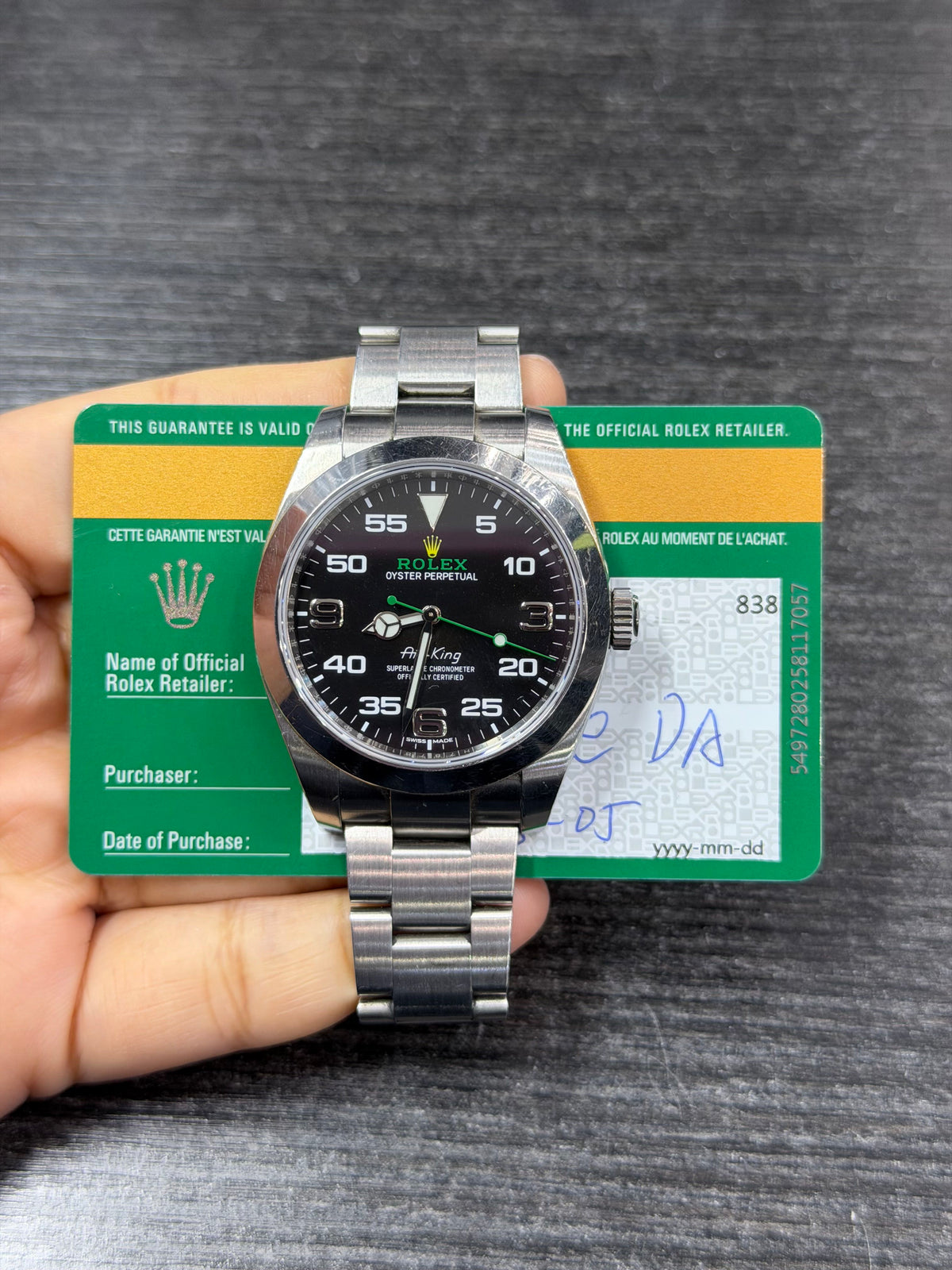 Rolex Airking Stainless Steel Watch