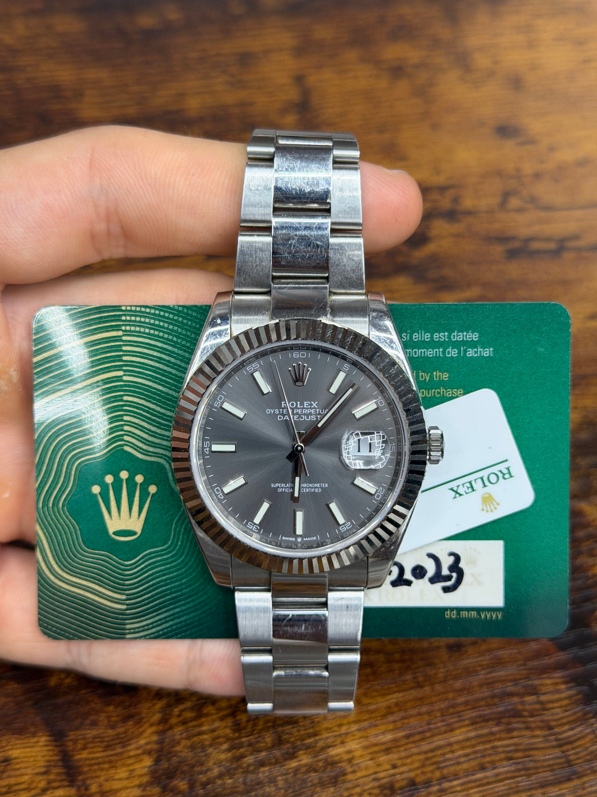 Rolex Datejust 41 Stainless Steel & White Gold Watch