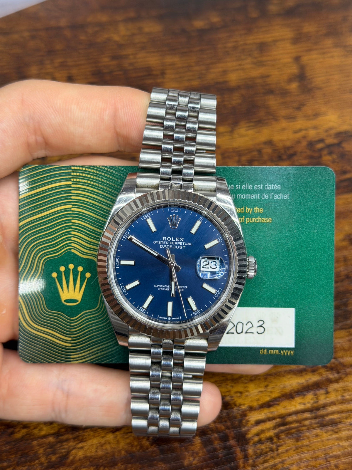 Rolex Datejust 41 Stainless Steel & White Gold Watch