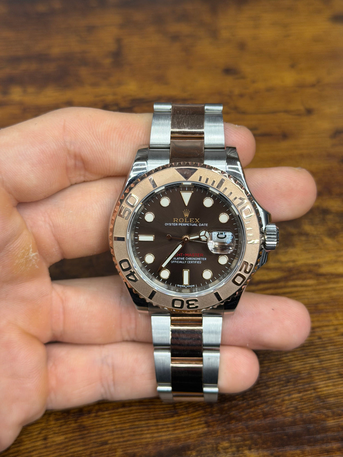 Rolex Yacht-Master Stainless Steel & Rose Gold Watch