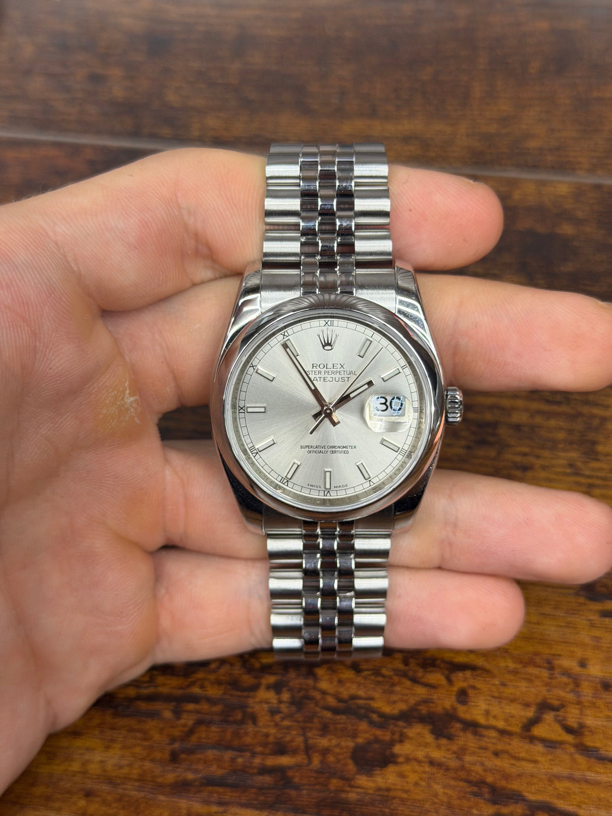 Rolex Datejust 36 Stainless Steel Watch