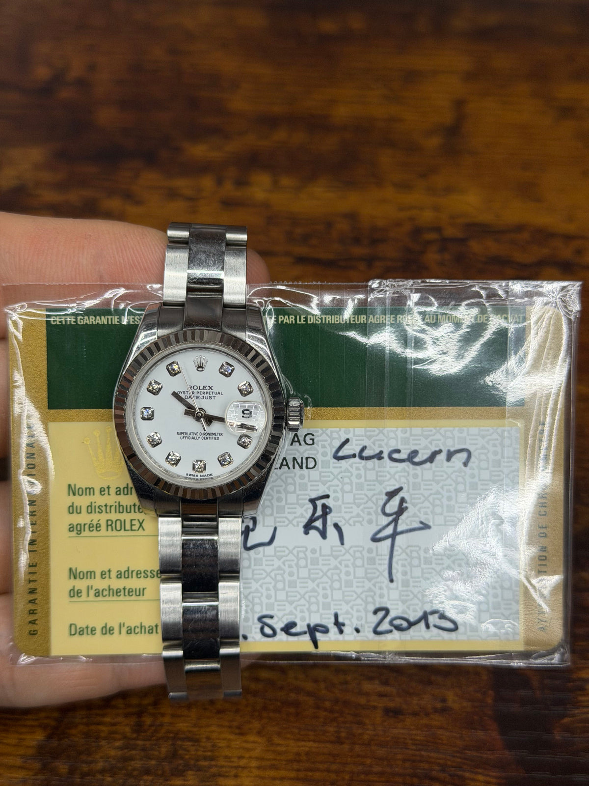 Rolex Datejust Lady Stainless Steel & White Gold Watch
