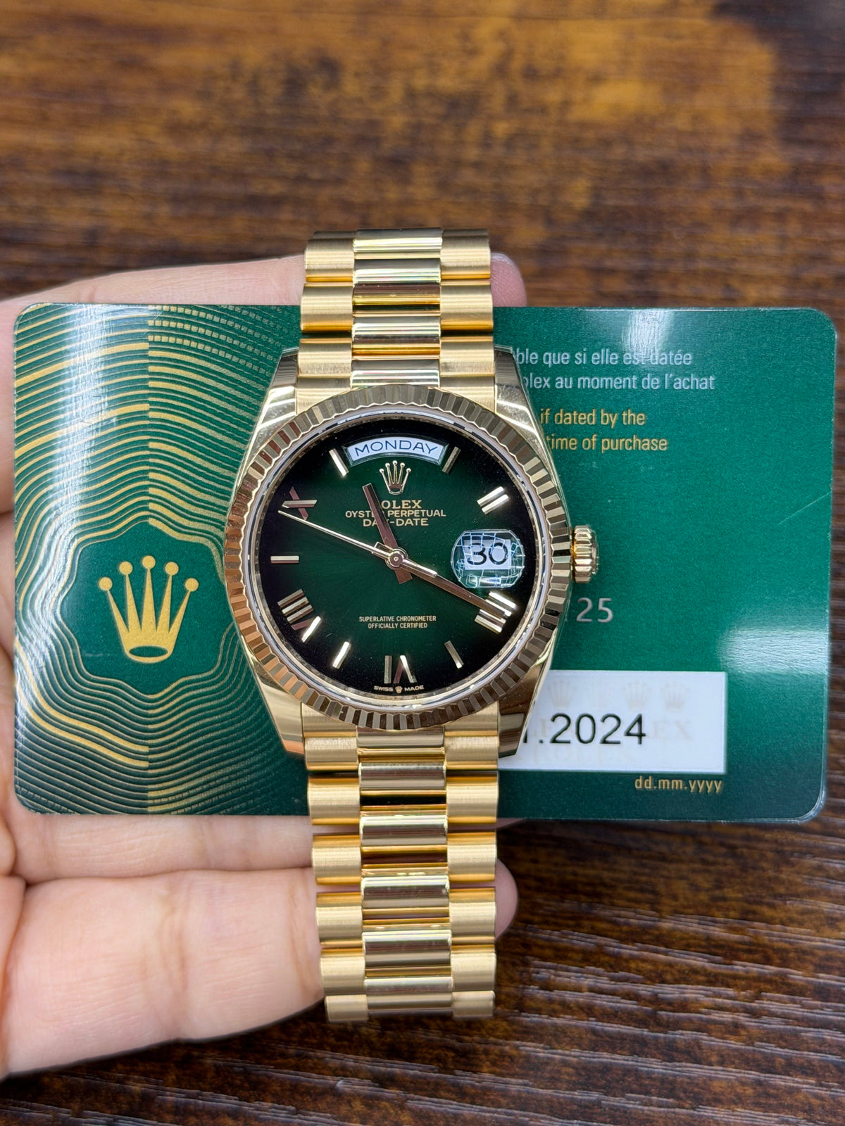 Rolex Day-Date 36 Yellow Gold Watch
