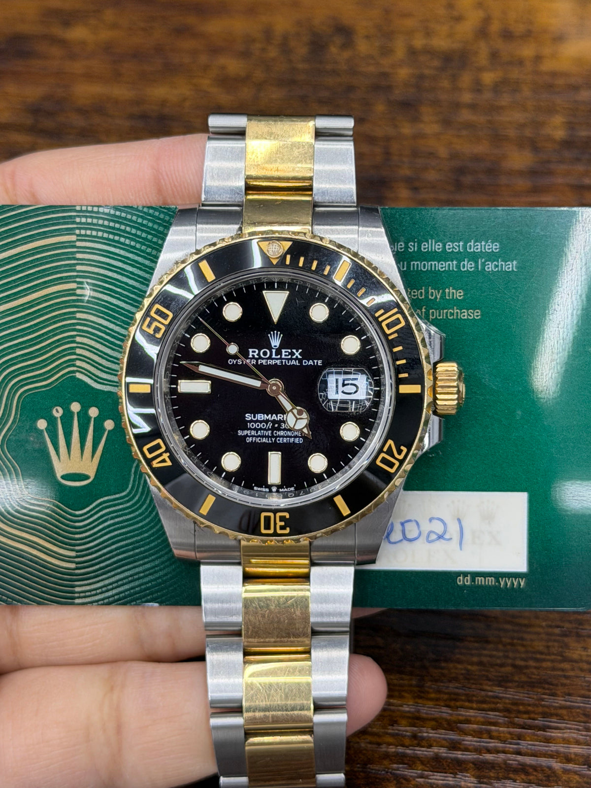 Rolex Submariner Stainless Steel & Yellow Gold Watch