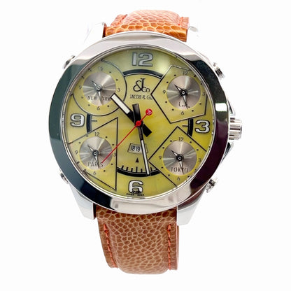 Mens Jacob & Co. Five Time Zone JC Diamond Watch