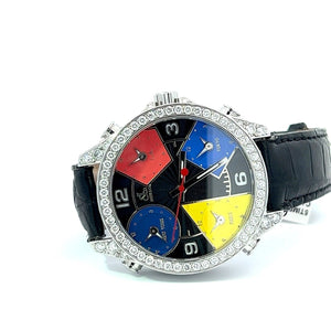 Mens Jacob & Co. JC 5 Five Time Zones Diamond Watch