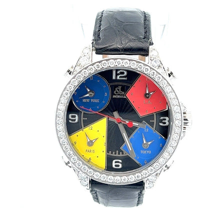 Mens Jacob JC Five Time Zones Diamond Watch - Main Image