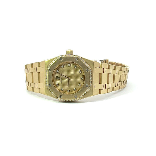 Womens Audemars Piguet Royal Oak Lady 18K Gold Diamonds
