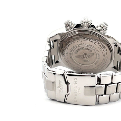 Mens Breitling Super Avenger Steel Automatic Chrono Chronograph Diamonds