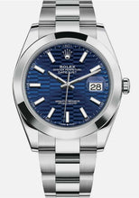 New Mens Rolex Datejust 41 Stainless Steel Automatic 126300 Rare Wave Dial 2023
