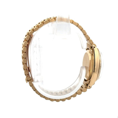 Womens Rolex Datejust President 18K Yellow Gold Diamonds