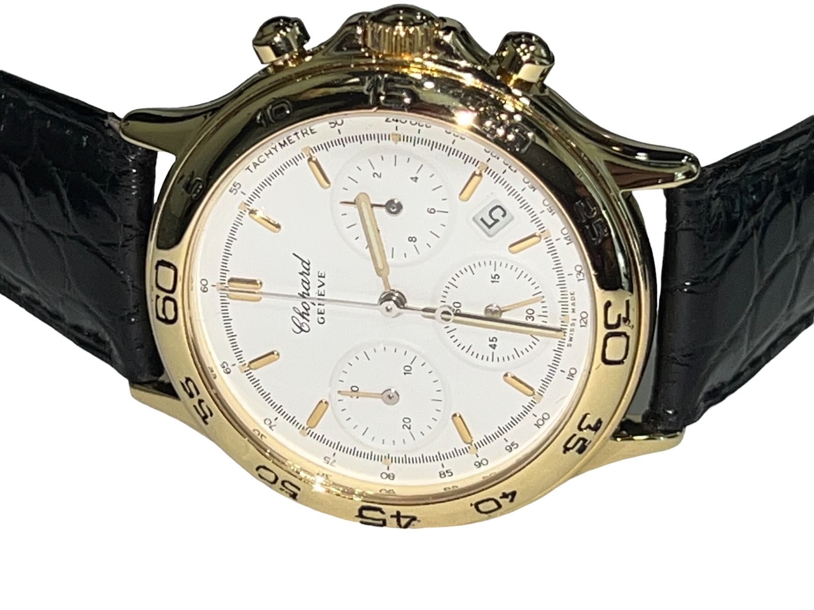 Mens Chopard Mille Miglia 18K Gold Chronograph