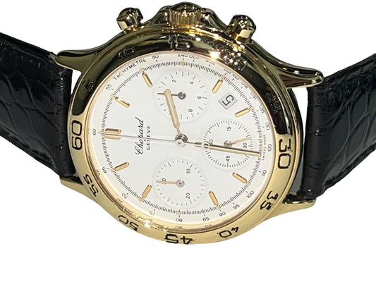 Mens Chopard Mille Miglia 18K Gold Chronograph
