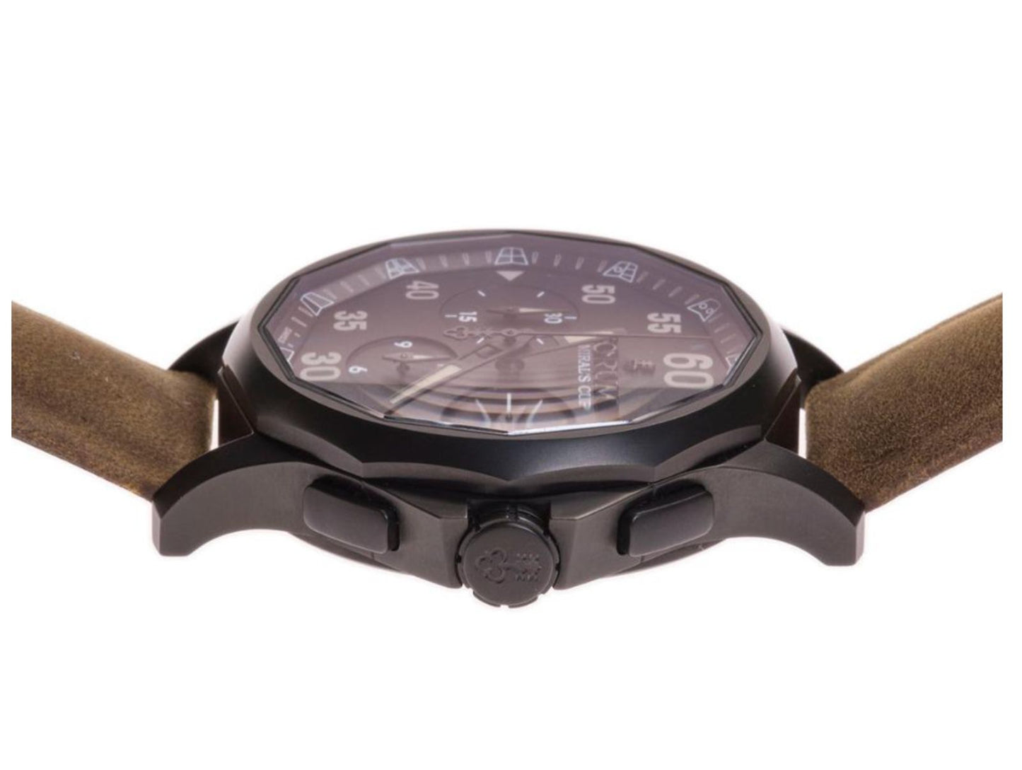 Mens Corum Admirals Cup Legend Military Chronograph PVD Stainless Steel