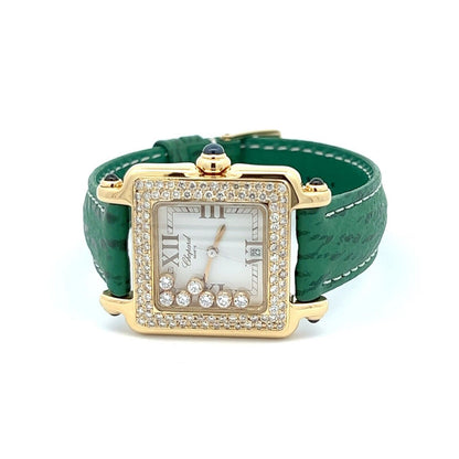Womens Chopard Happy Sport 18k Gold Diamonds (196001278284)