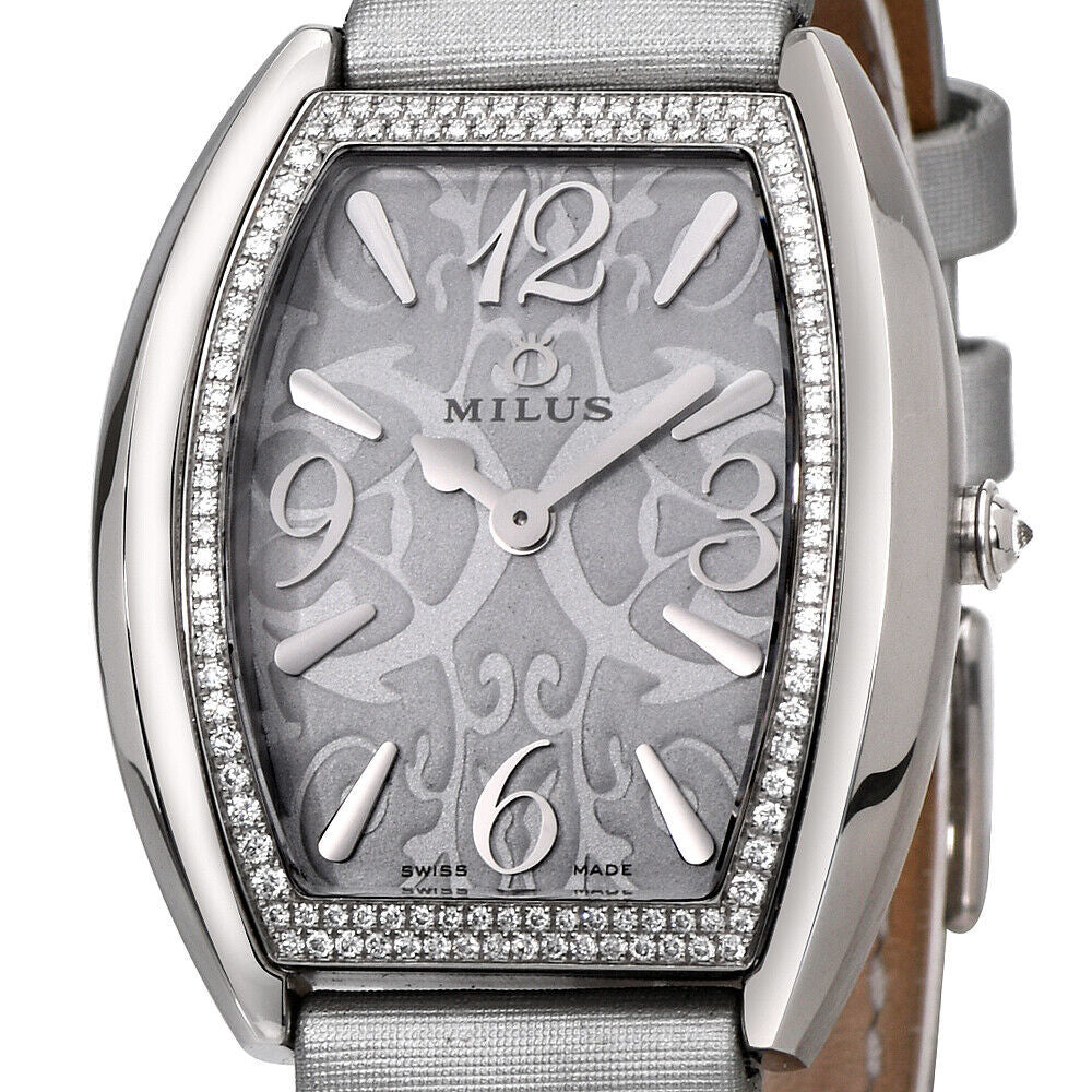 New Womens Milus Cirina Steel Diamonds