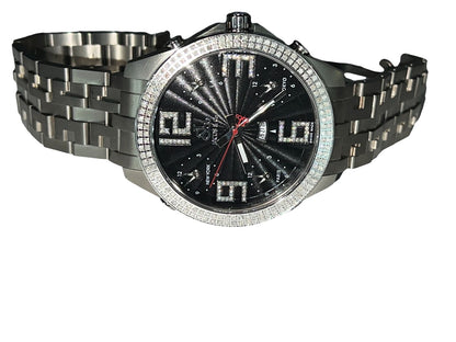 Mens Jacob & Co. 5 Five Time Zone Automatic Titanium Diamonds