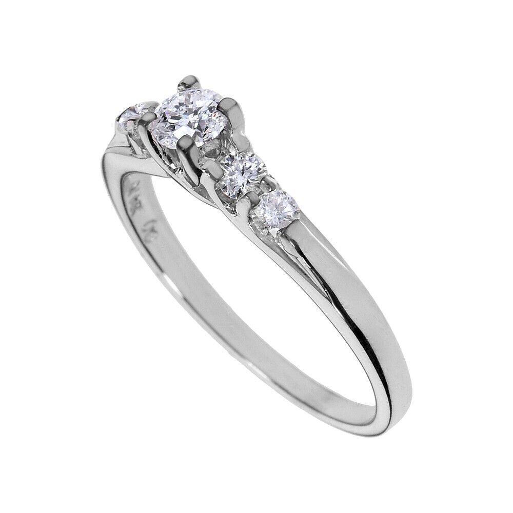 14K White Gold Diamond Wedding and Engagement Ring Set Bride Jewelry