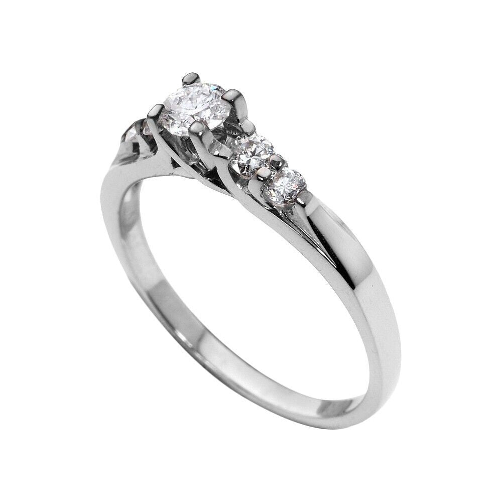 14K White Gold Diamond Wedding and Engagement Ring Set Bride Jewelry