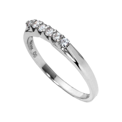 14K White Gold Diamond Wedding and Engagement Ring Set Bride Jewelry