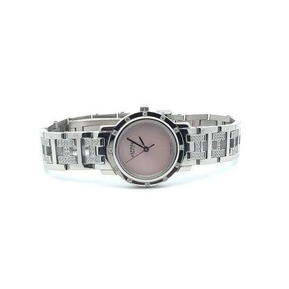 Womens Hermès Clipper Diamond Watch
