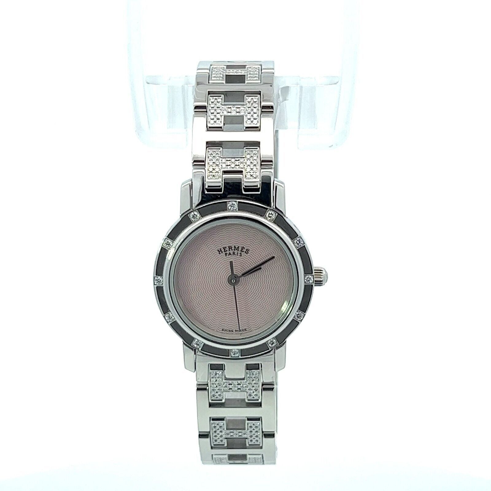 Womens Hermès Clipper Diamond Watch