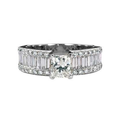 18K Gold Ring Diamonds (195758550181)