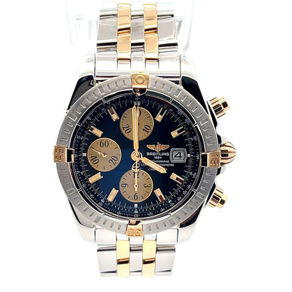 Mens Breitling Chronomat Evolution 18K Gold Watch