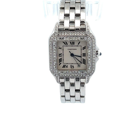 Womens Cartier Panthère Panther Midsize Diamond Watch