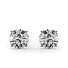 14K Yellow Gold (4 Cttw) 2ct 4 Prong Wire Stud Earring