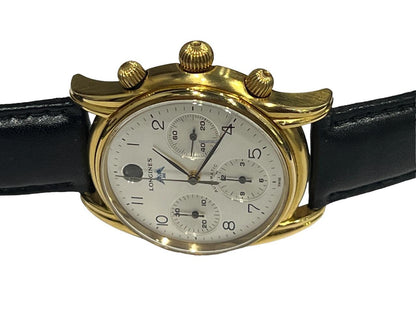 Longines Automatic Men's Watch Steel Case With Leather Strap Authentic Luxury Timepiece