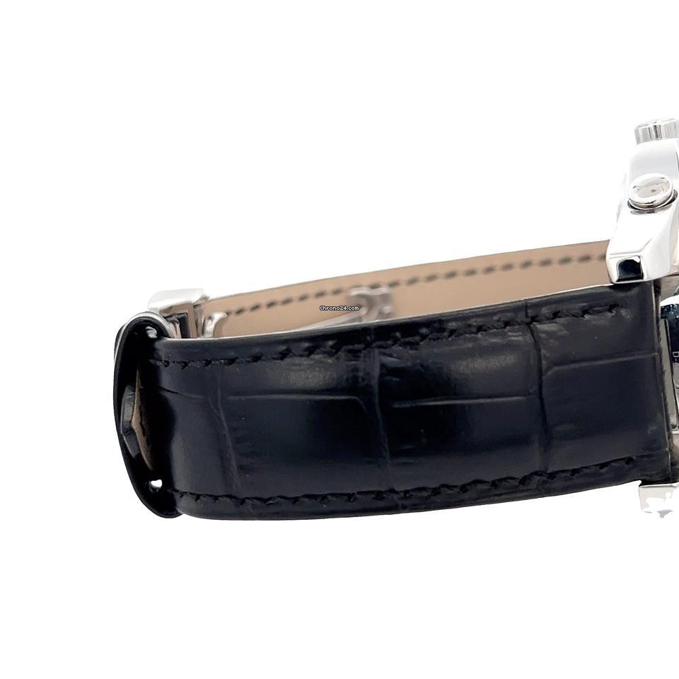 Jacob & Co. Five Time Zone Quartz Men's Watch Steel Case With Leather Strap Authentic Luxury Timepiece