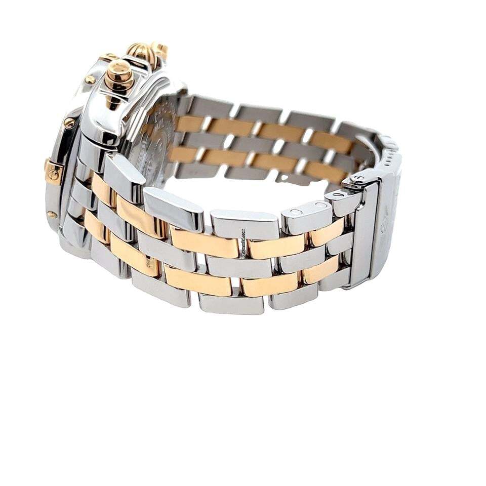 Breitling Chrono Cockpit Automatic Men's Watch Gold/Steel Case With Gold/Steel Strap Authentic Luxury Timepiece