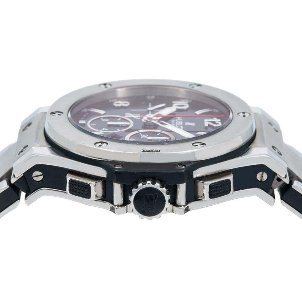Hublot Big Bang 44 mm Automatic Men's Watch With Steel Case and Strap Authentic Luxury Timepiece