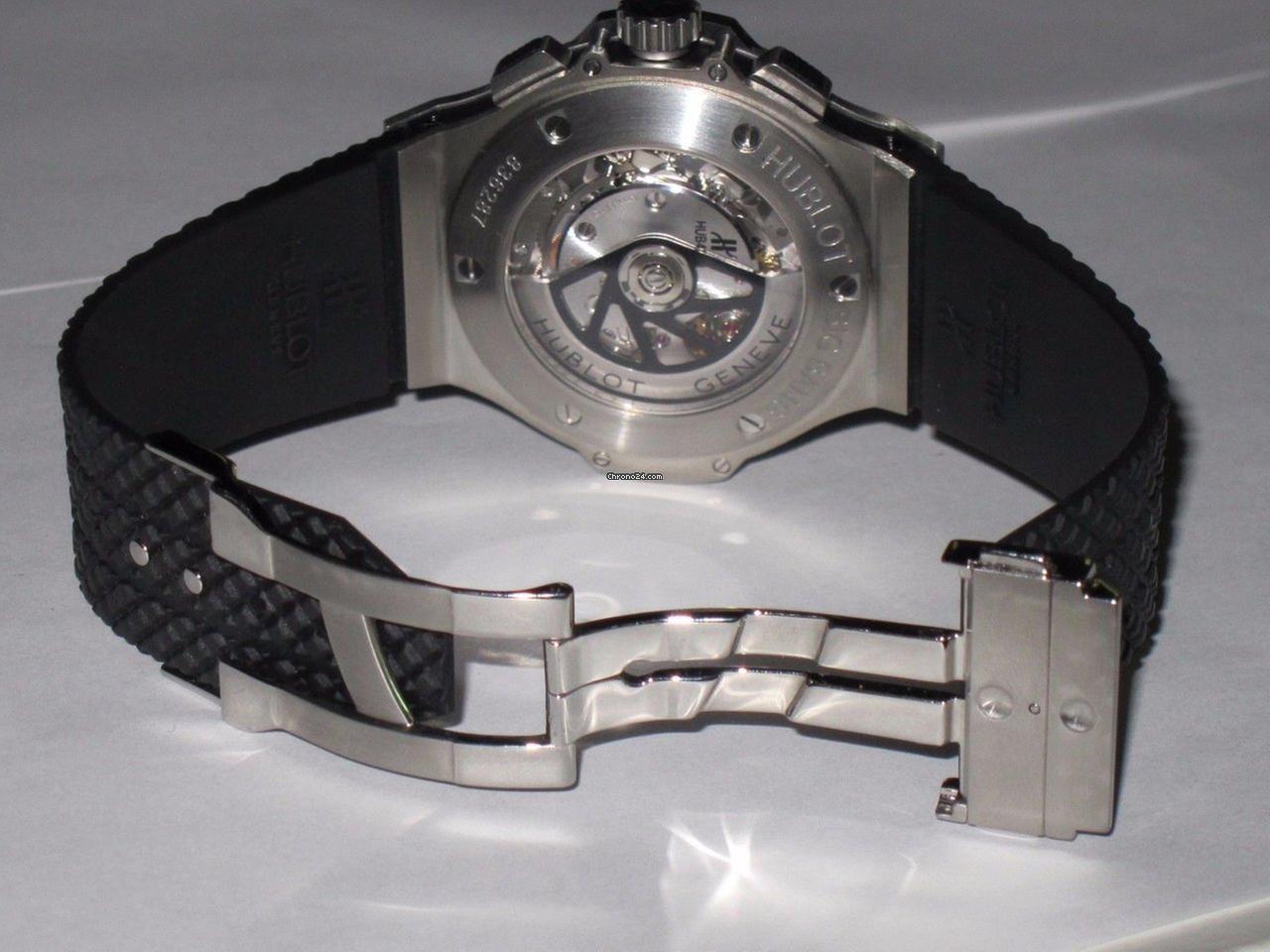 Hublot Big Bang Aero Bang Automatic Men's Watch Steel Case With Rubber Strap Authentic Luxury Timepiece