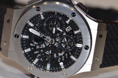 Hublot Big Bang Aero Bang Automatic Men's Watch Steel Case With Rubber Strap Authentic Luxury Timepiece